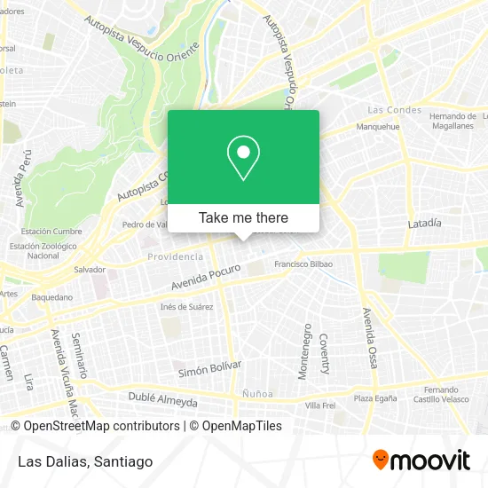 Las Dalias map