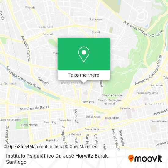 Instituto Psiquiátrico Dr. José Horwitz Barak map