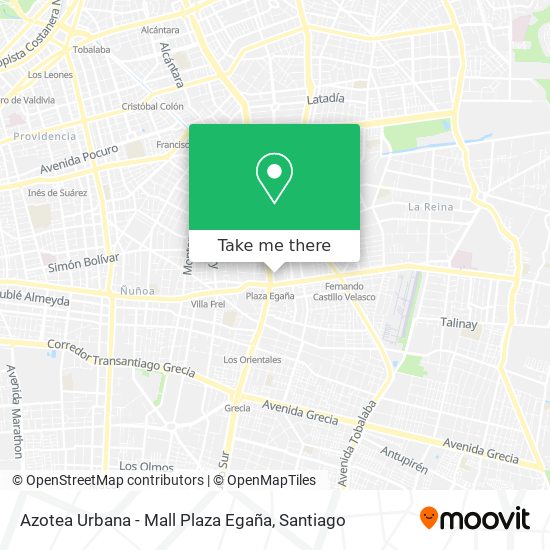 Azotea Urbana - Mall Plaza Egaña map