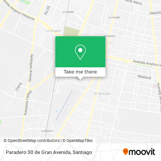 Mapa de Paradero 30 de Gran Avenida