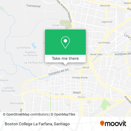 Boston College La Farfana map