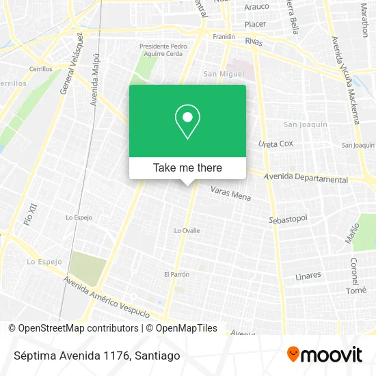Séptima Avenida 1176 map