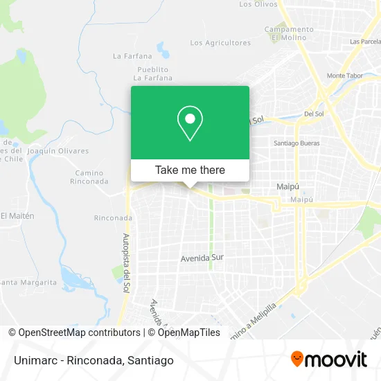 Unimarc - Rinconada map