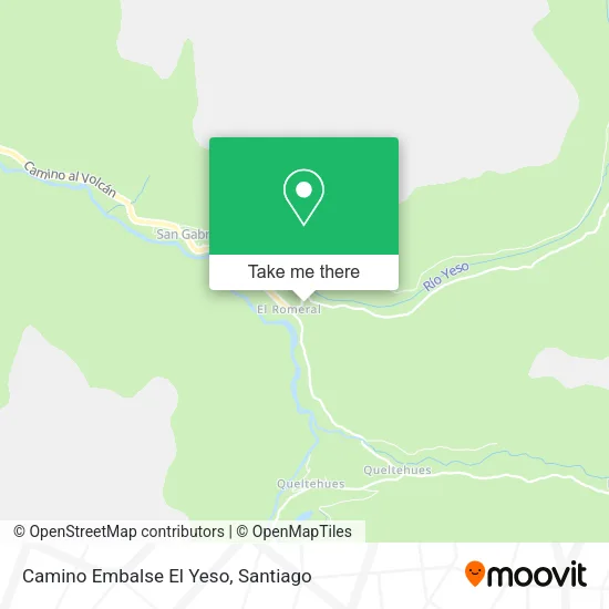 Mapa de Camino Embalse El Yeso