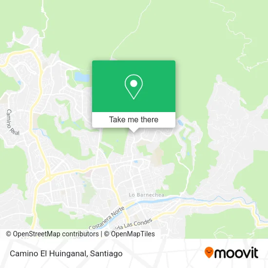 Mapa de Camino El Huinganal