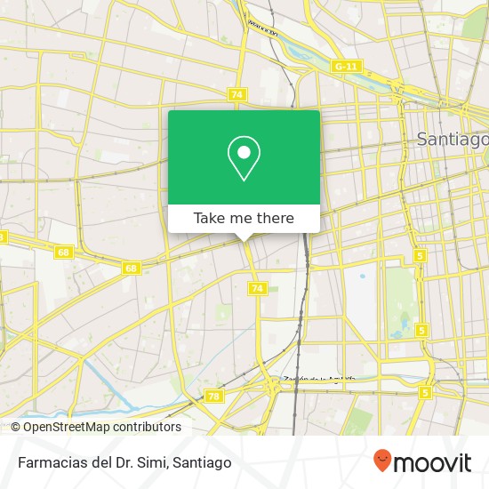 Farmacias del Dr. Simi map