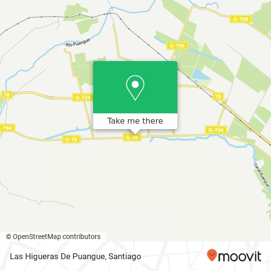 Mapa de Las Higueras De Puangue