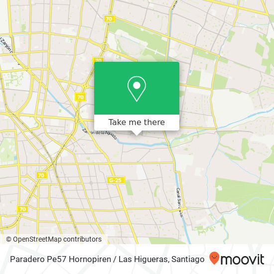 Paradero Pe57 Hornopiren / Las Higueras map