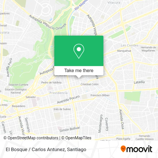 Mapa de El Bosque / Carlos Antunez