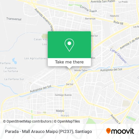 Parada - Mall Arauco Maipú (PI237) map