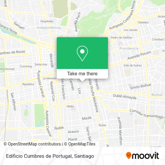 Edificio Cumbres de Portugal map