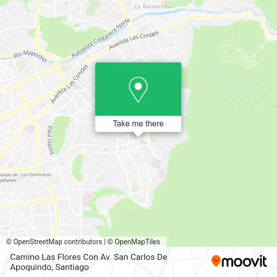 Camino Las Flores Con Av. San Carlos De Apoquindo map