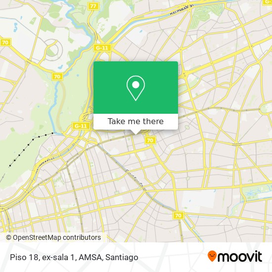 Mapa de Piso 18, ex-sala 1, AMSA