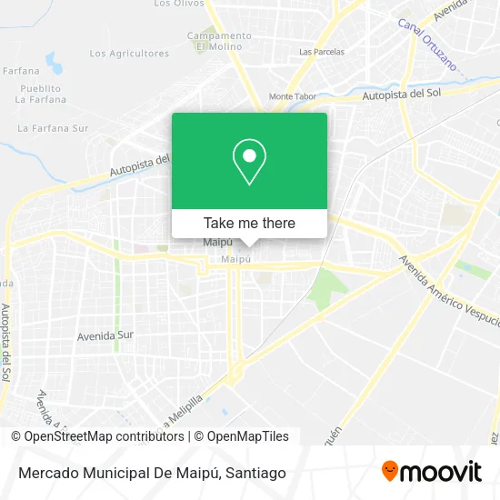 Mercado Municipal De Maipú map