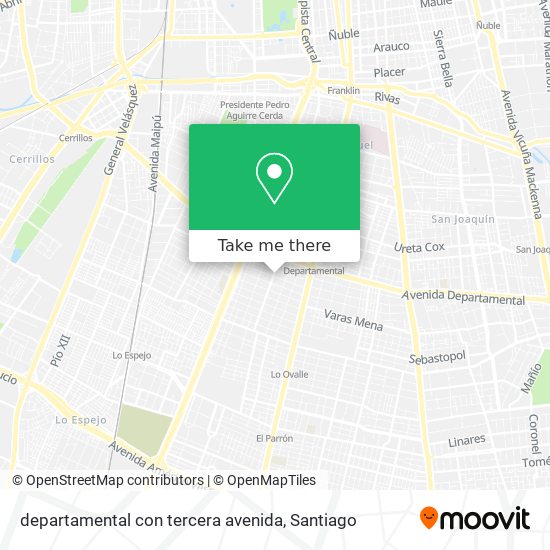 departamental con tercera avenida map