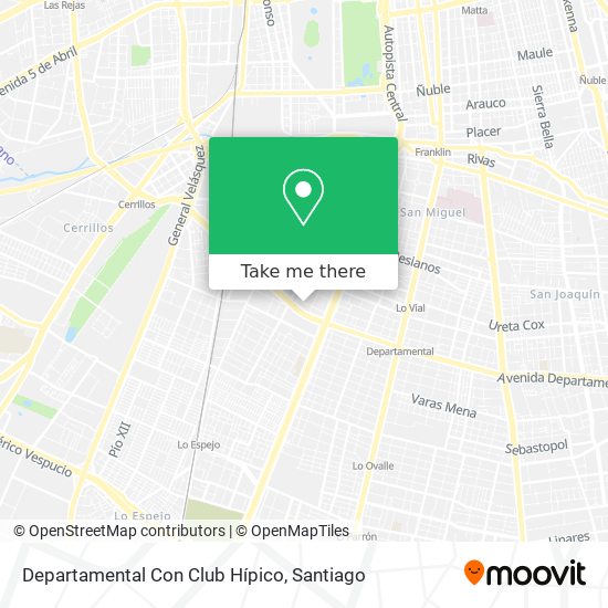 Departamental Con Club Hípico map