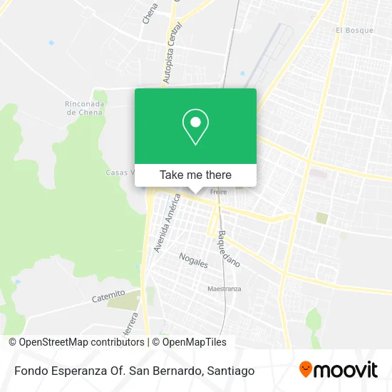 Fondo Esperanza Of. San Bernardo map