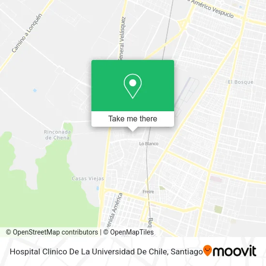 Hospital Clinico De La Universidad De Chile map