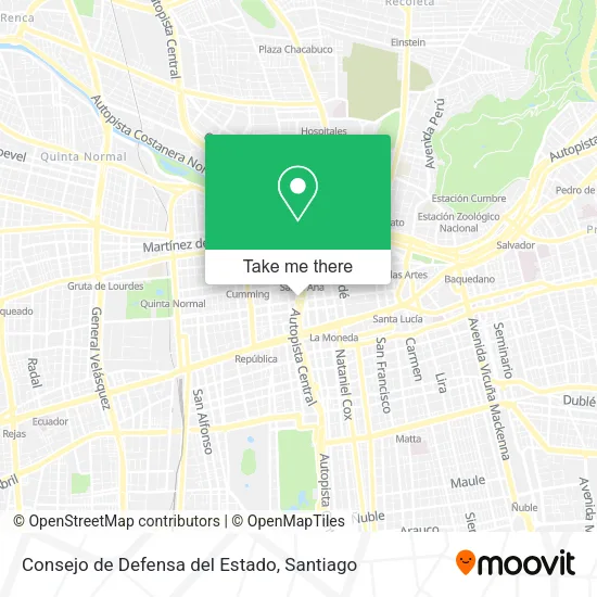 Consejo de Defensa del Estado map