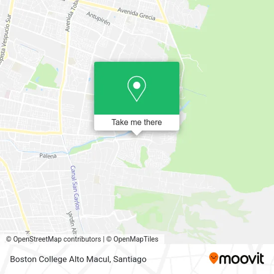 Boston College Alto Macul map