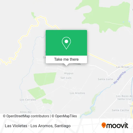 Mapa de Las Violetas - Los Aromos