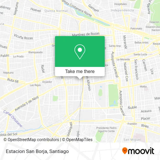 Estacion San Borja map