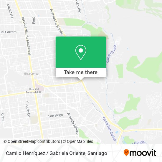 Camilo Henríquez / Gabriela Oriente map