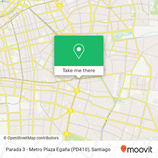 Mapa de Parada 3 - Metro Plaza Egaña (PD410)
