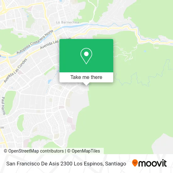 San Francisco De Asis 2300 Los Espinos map