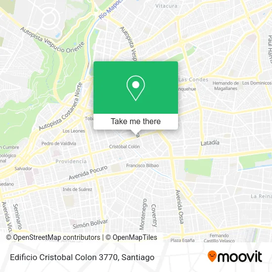 Mapa de Edificio Cristobal Colon 3770
