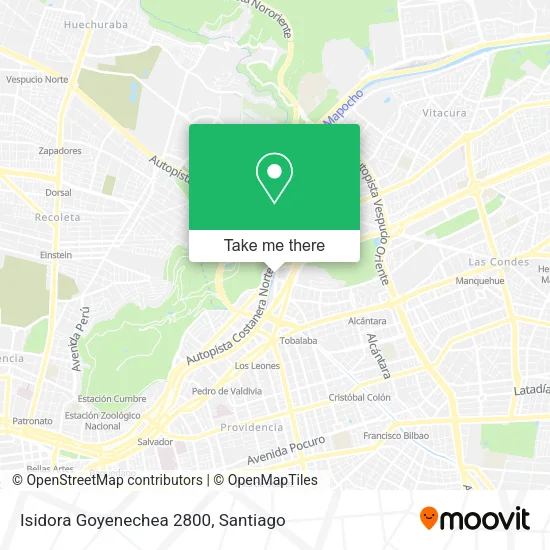 Isidora Goyenechea 2800 map