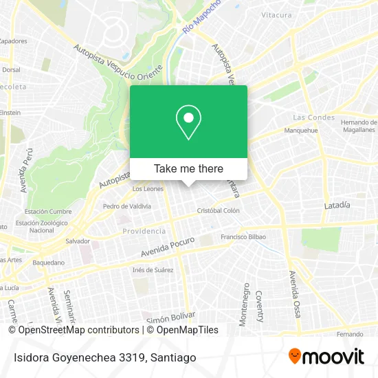 Isidora Goyenechea 3319 map