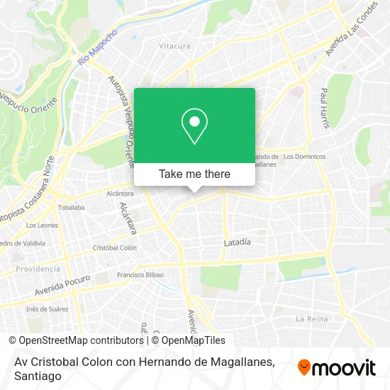Av Cristobal Colon con Hernando de Magallanes map