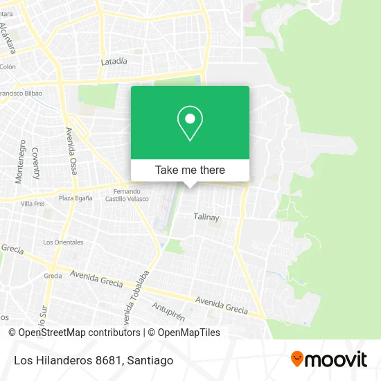 Los Hilanderos 8681 map