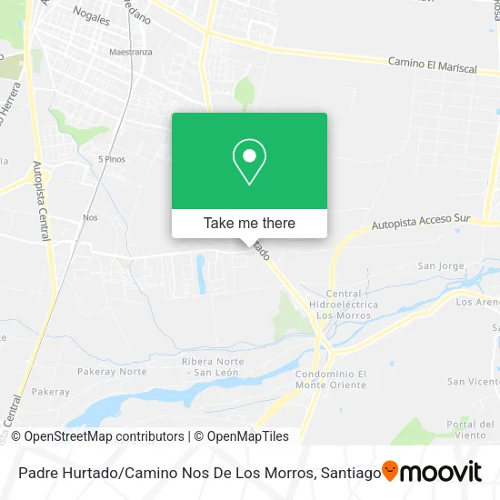 Padre Hurtado / Camino Nos De Los Morros map