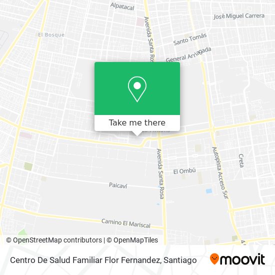 Centro De Salud Familiar Flor Fernandez map