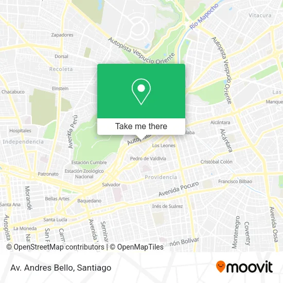 Av. Andres Bello map