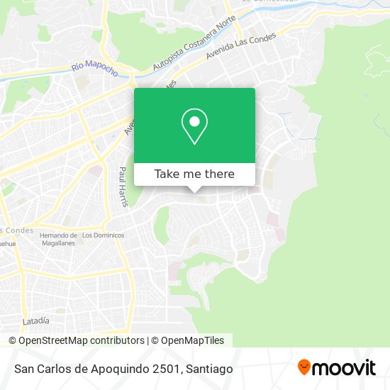 Mapa de San Carlos de Apoquindo 2501