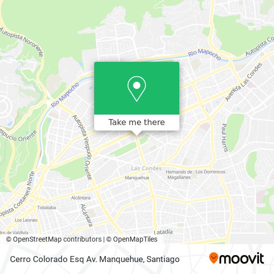 Cerro Colorado Esq Av. Manquehue map