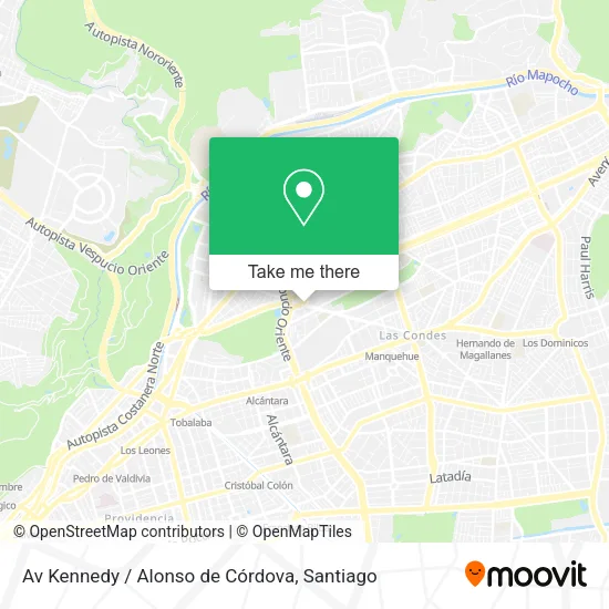 Av Kennedy / Alonso de Córdova map