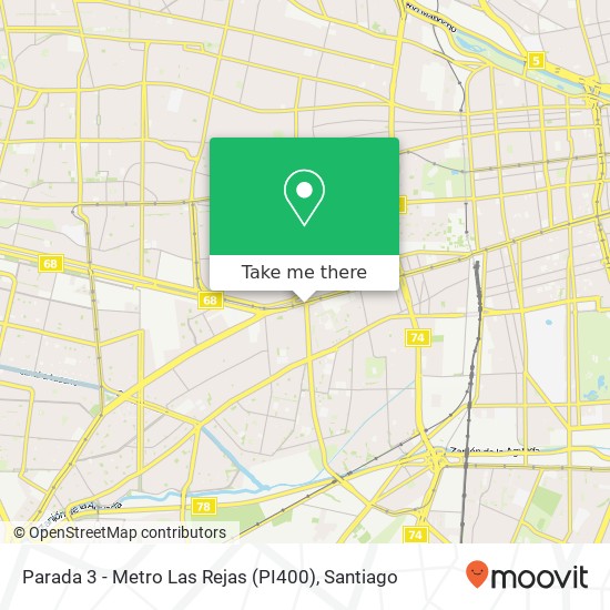 Parada 3 - Metro Las Rejas (PI400) map