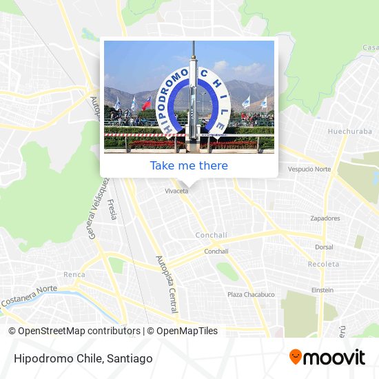 Hipodromo Chile map