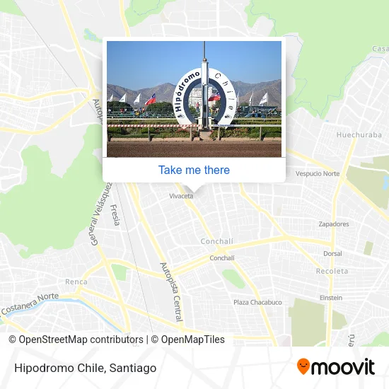 Hipodromo Chile map