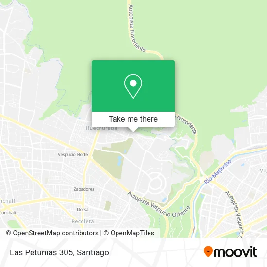 Las Petunias 305 map