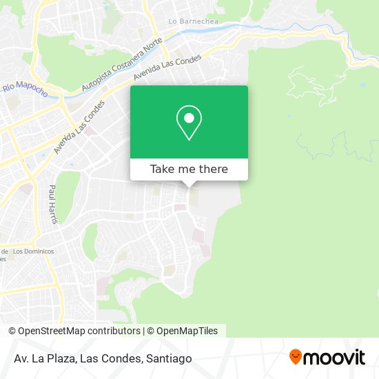Av. La Plaza, Las Condes map