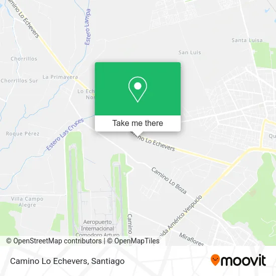 Camino Lo Echevers map
