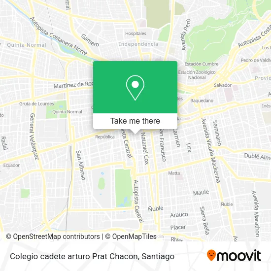 Colegio cadete arturo Prat Chacon map