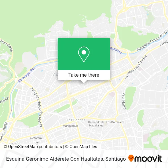Esquina Geronimo Alderete Con Hualtatas map