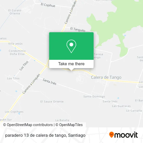 paradero 13 de calera de tango map