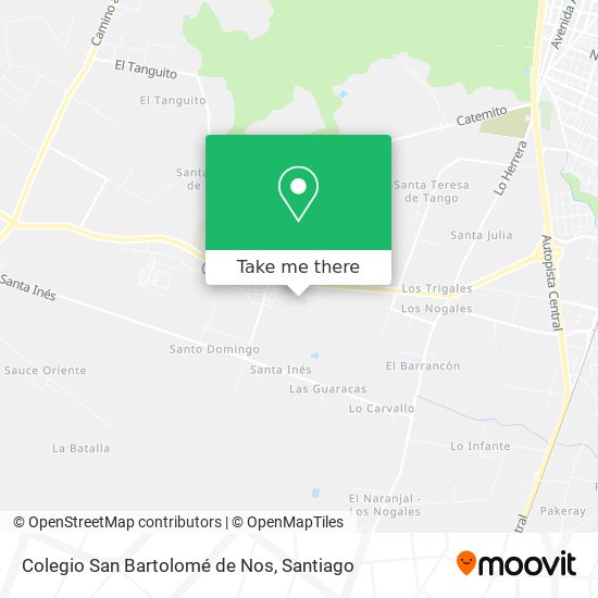 Colegio San Bartolomé de Nos map